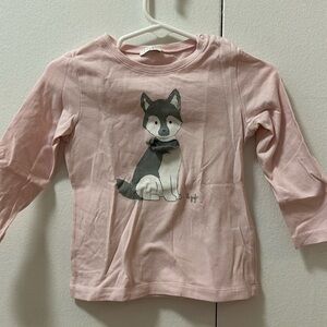 Cute puppy long sleeve shirt 18M from Il Gufo